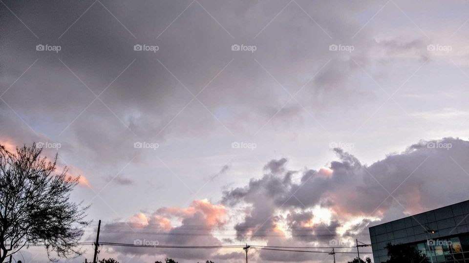 Sunset sky after a storm Clairemont, CA (San Diego)