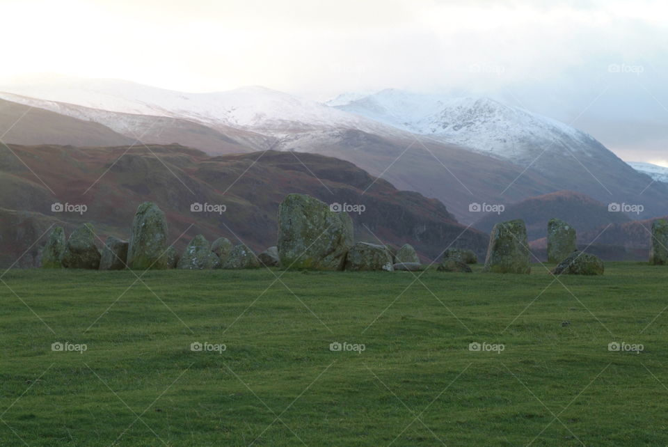 Castlerigg stone circle Lake District 