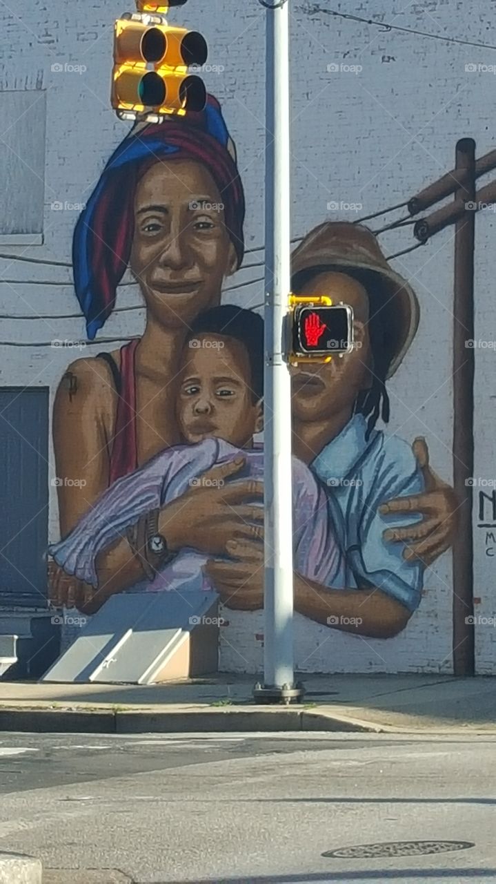 Baltimore mural. lost in downtown Baltimore,  I found this cool mural