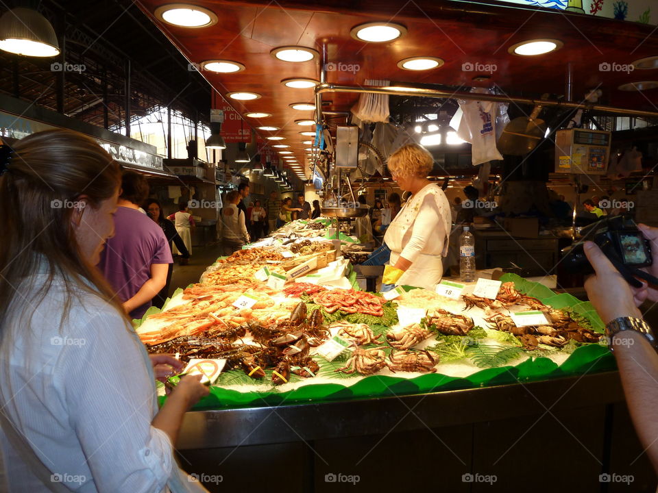 seafood stall