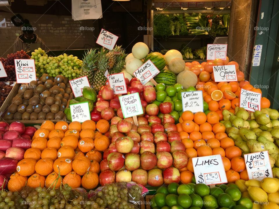 Fruits in market