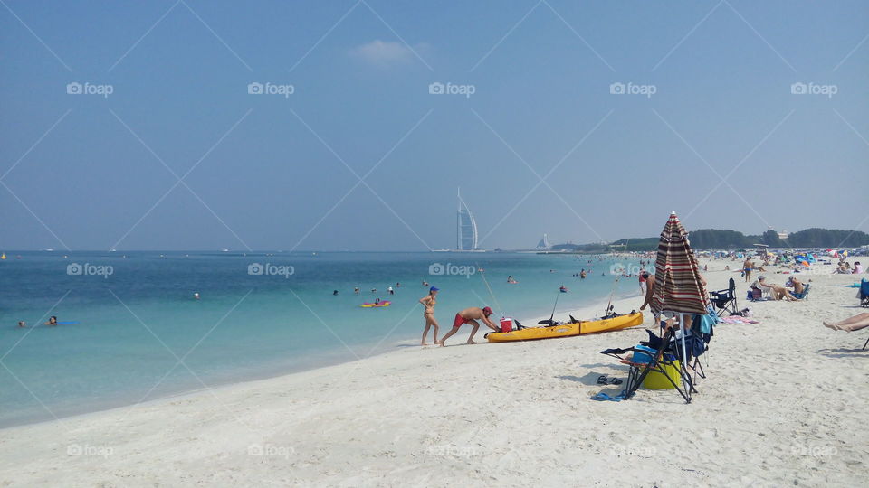 Beach day in Dubai