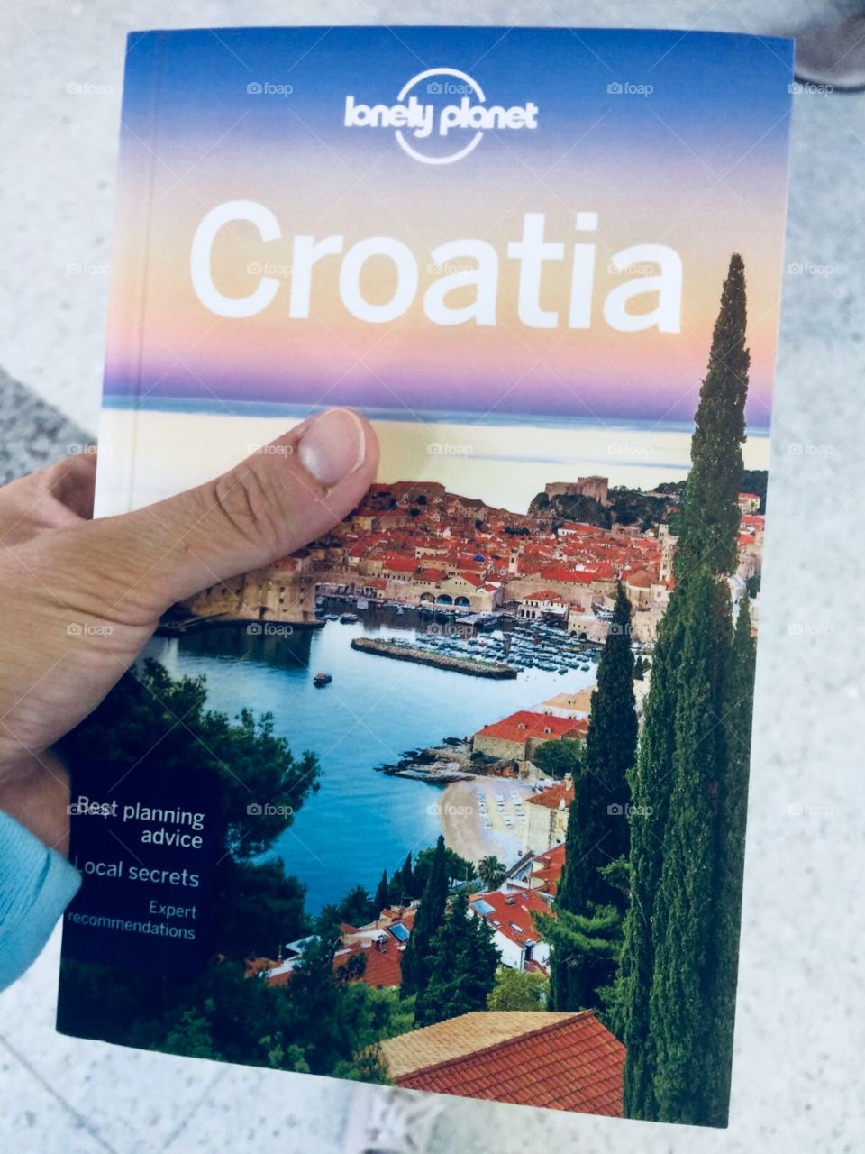 Croatia book in hand