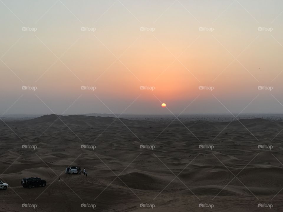 A wonderful desert sunset view At Al Madam Dubai £20.00
