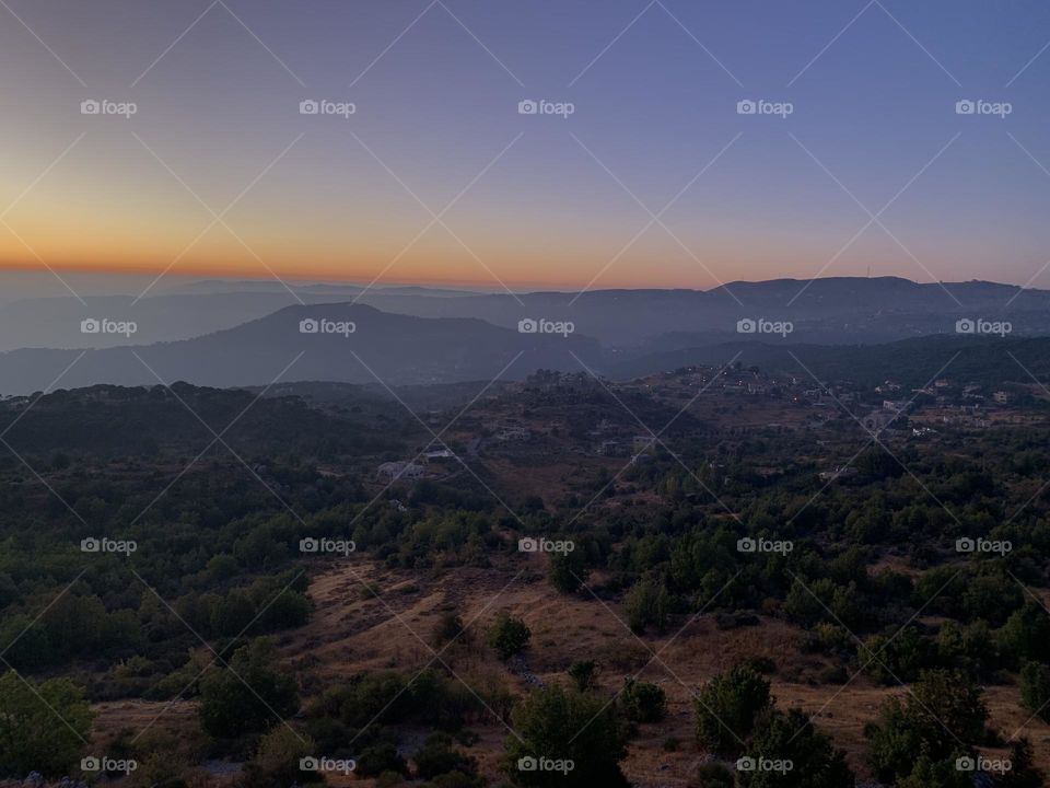 Mountains view in Lebanon