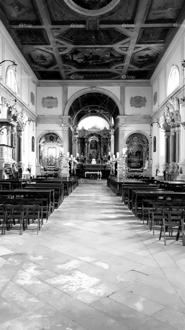 Church in black and white