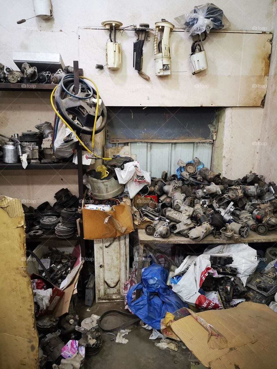 Mechanics workshop several maintenance