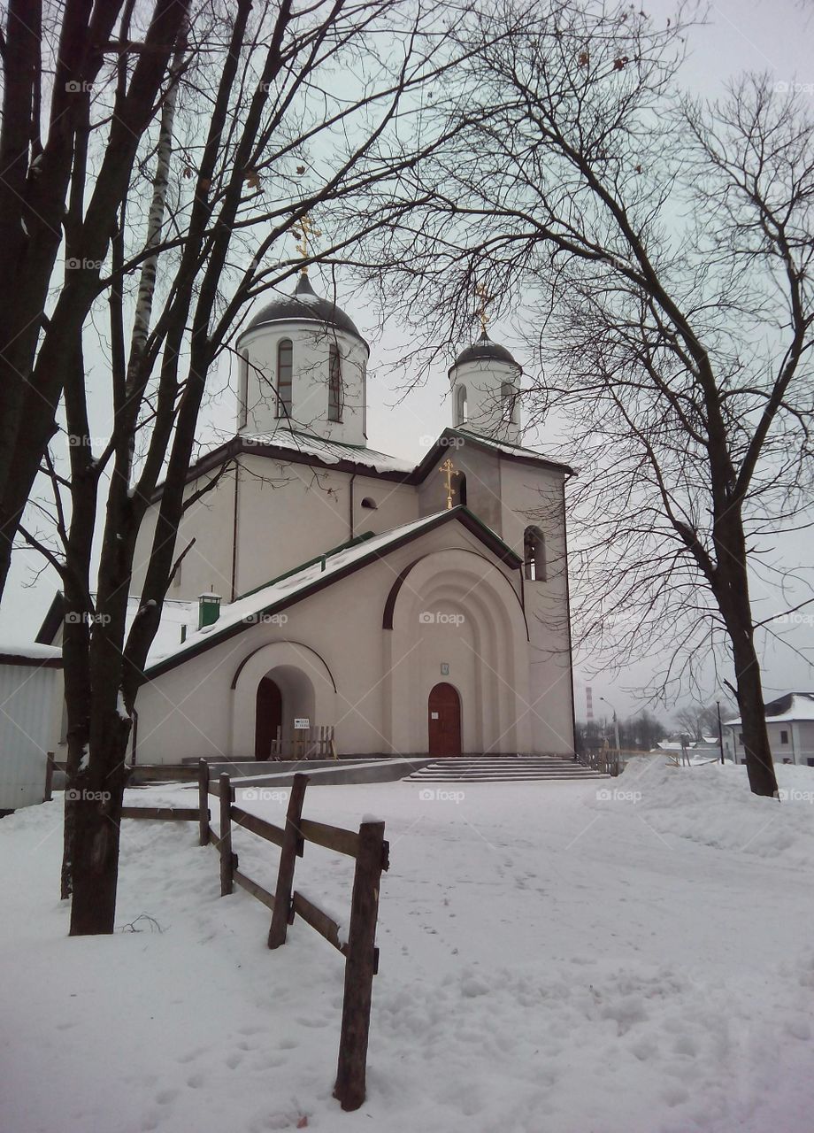 Winter, Snow, Architecture, No Person, Church