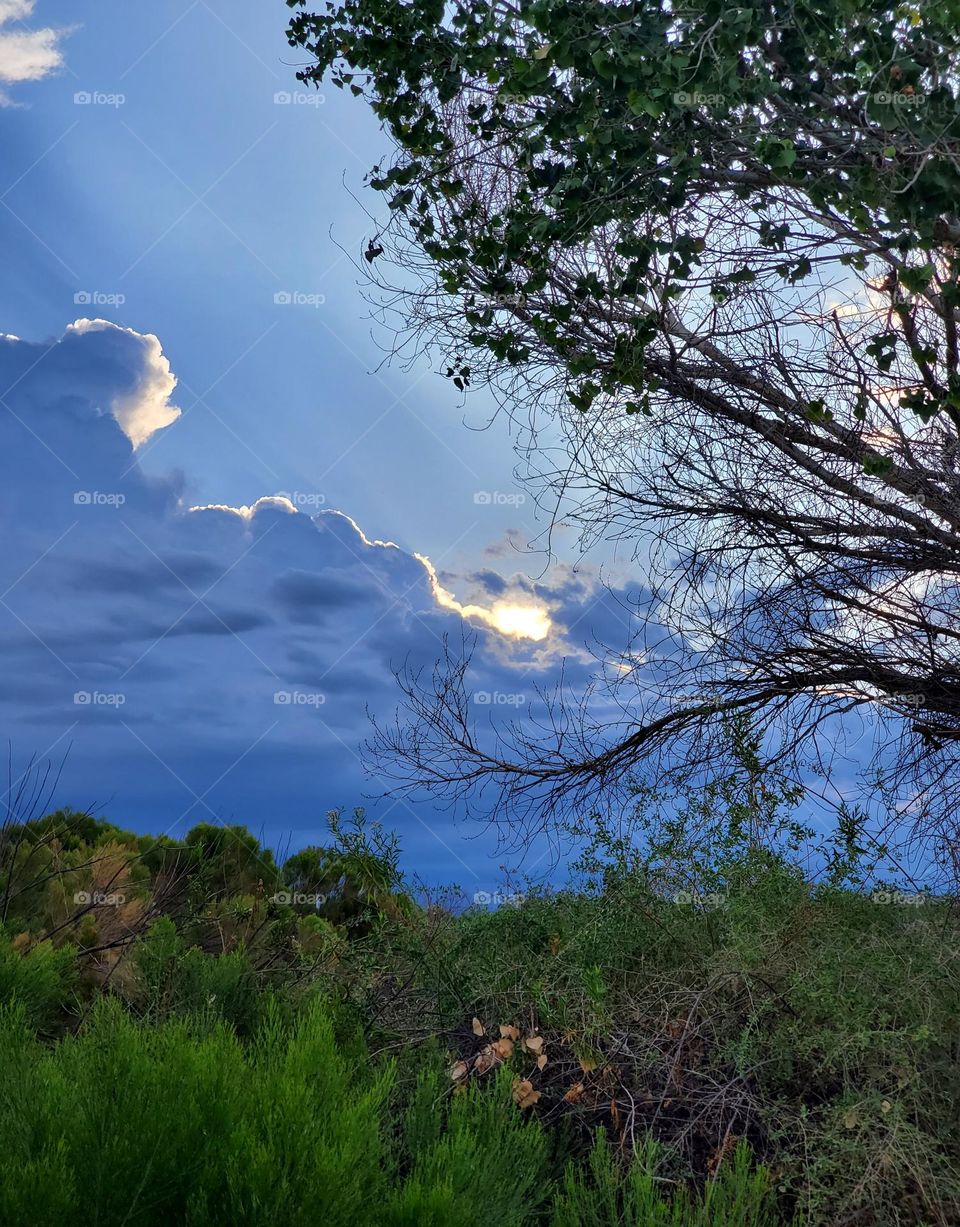 Sunrise Behind the Storm Clouds