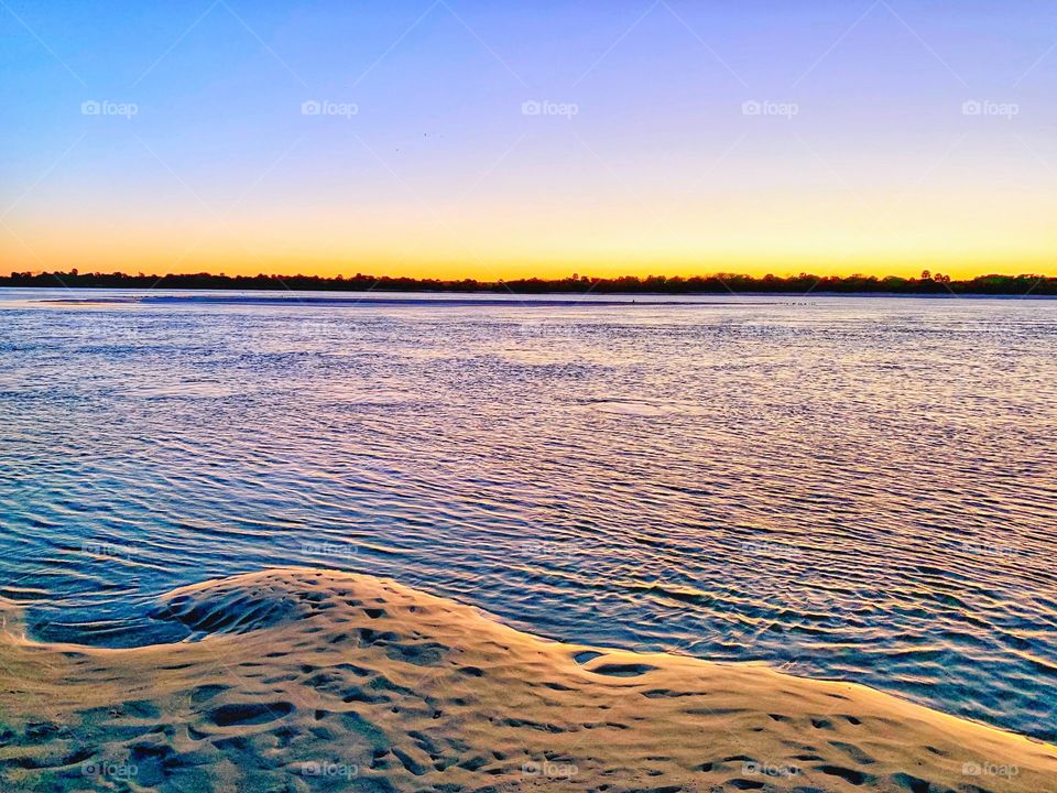 Sunset at the inlet