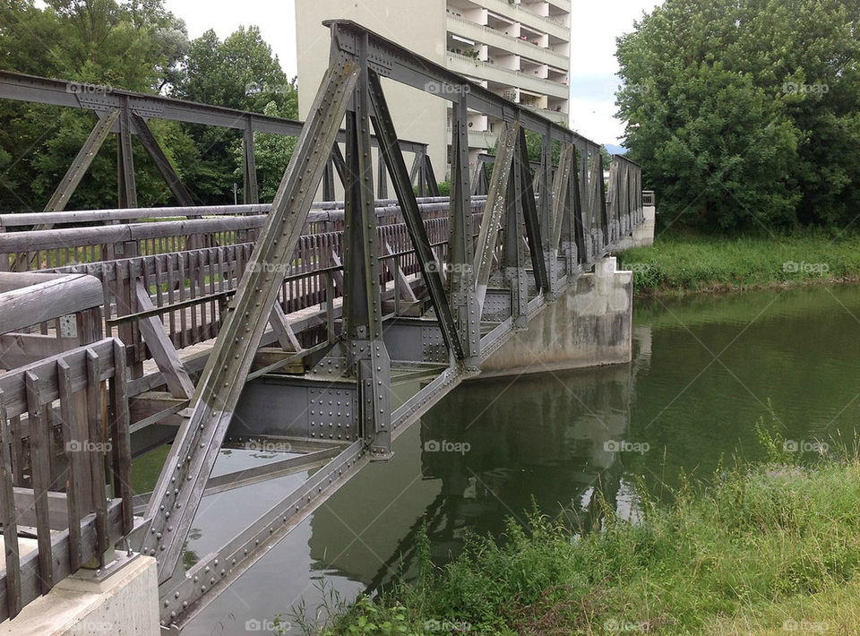 wood river metal bridge by lexlebeur