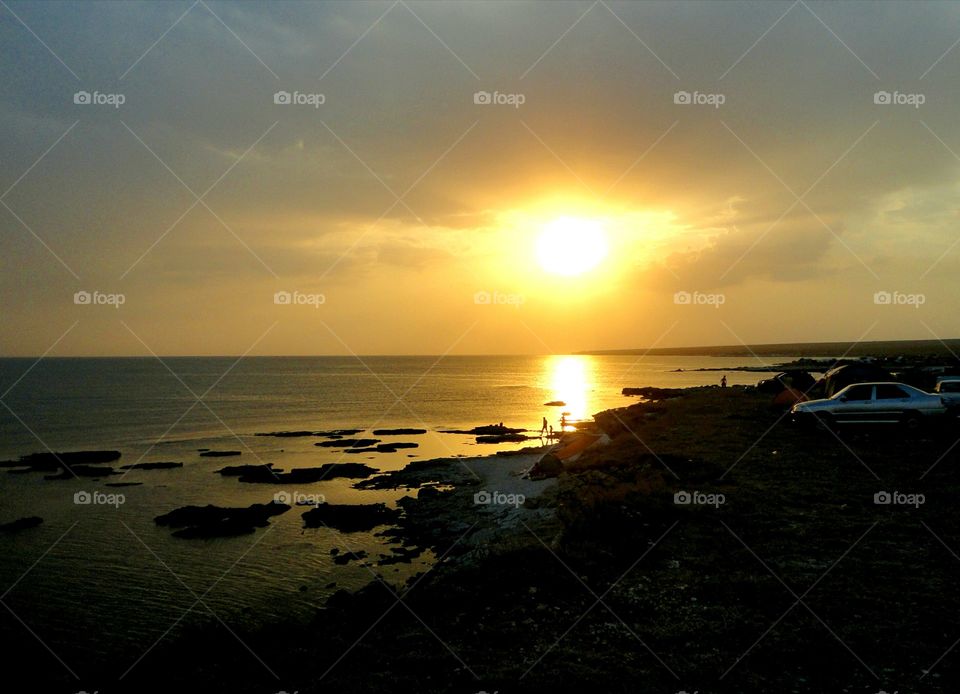 Sunset, Beach, Sun, Water, Dawn