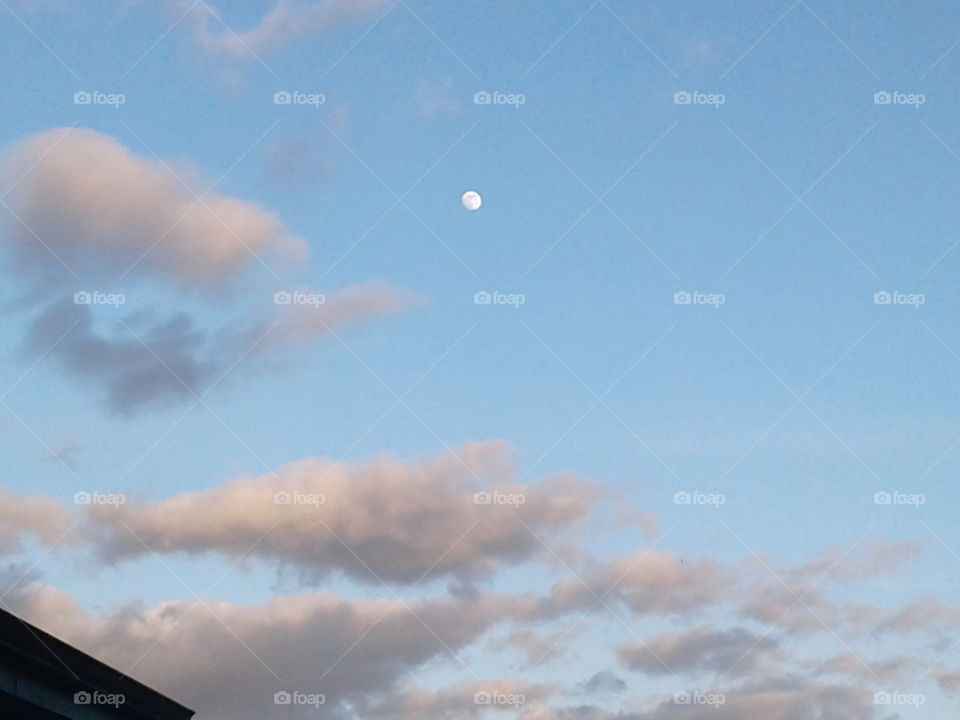 moon and clouds