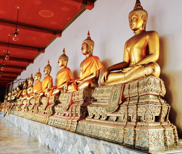 Bangkok Thailand. Buddha Statues everywhere.