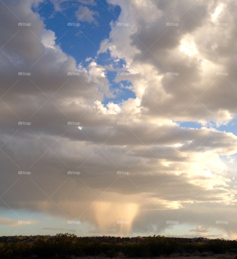 Tooth Cloud. Interesting tooth shaped cloud