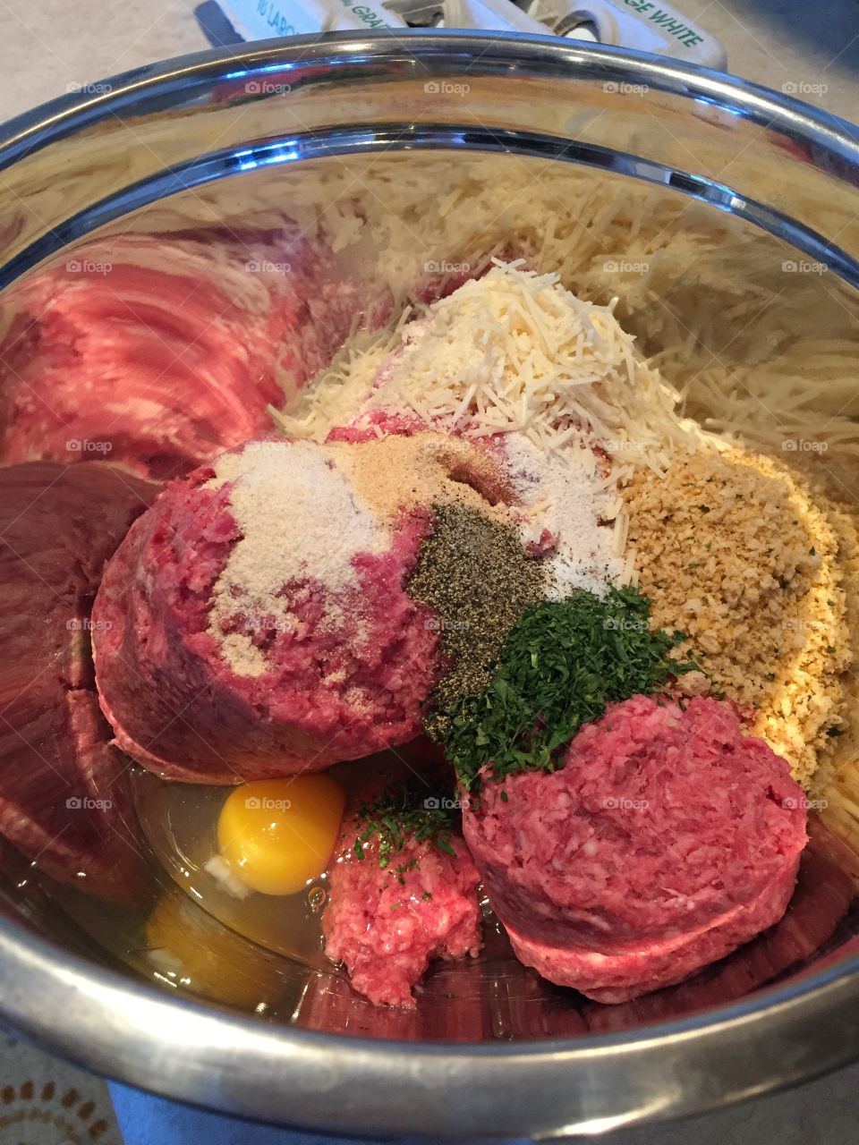 Homemade homecoming! Fresh and tasty meatballs coming up for dinner using only the best; grandmas Italian family recipe! Family favorite!