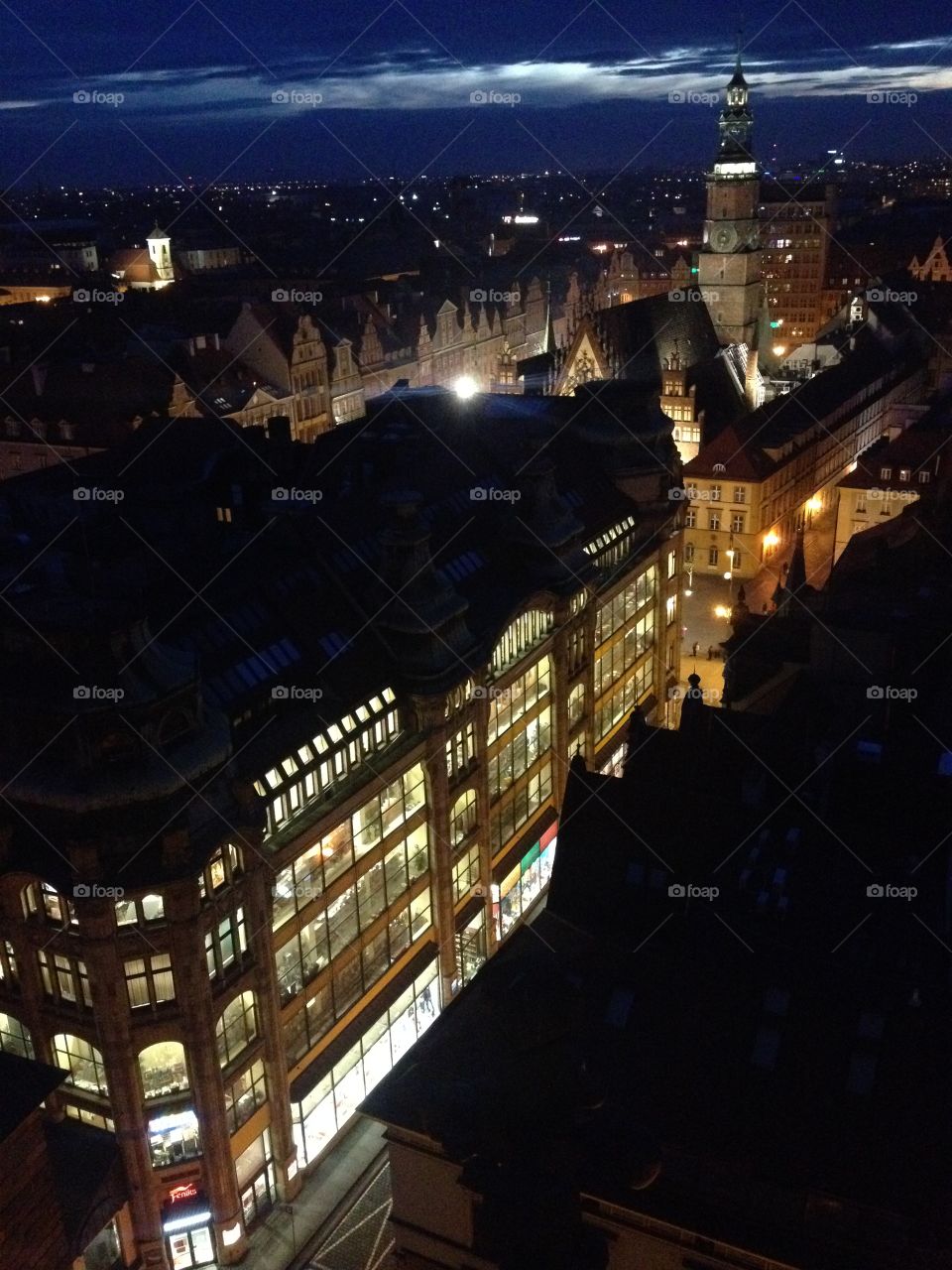 Wroclaw's night view 