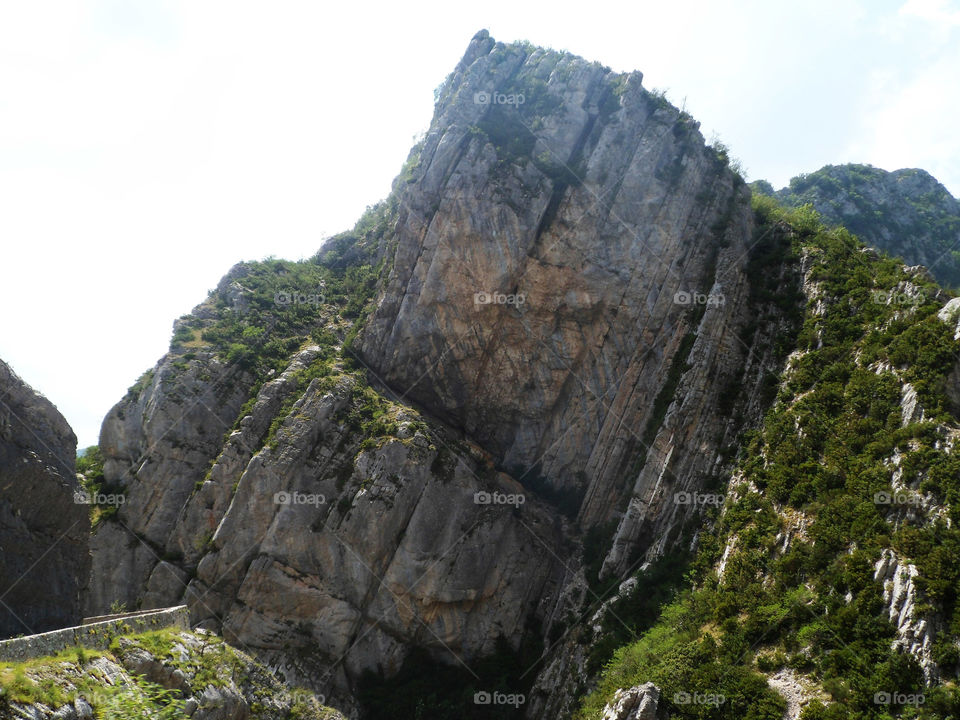 Rock in the natural park Verdon in France