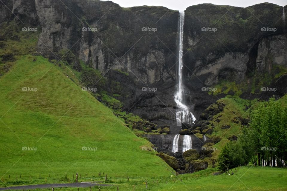 Waterfall in Iceland 