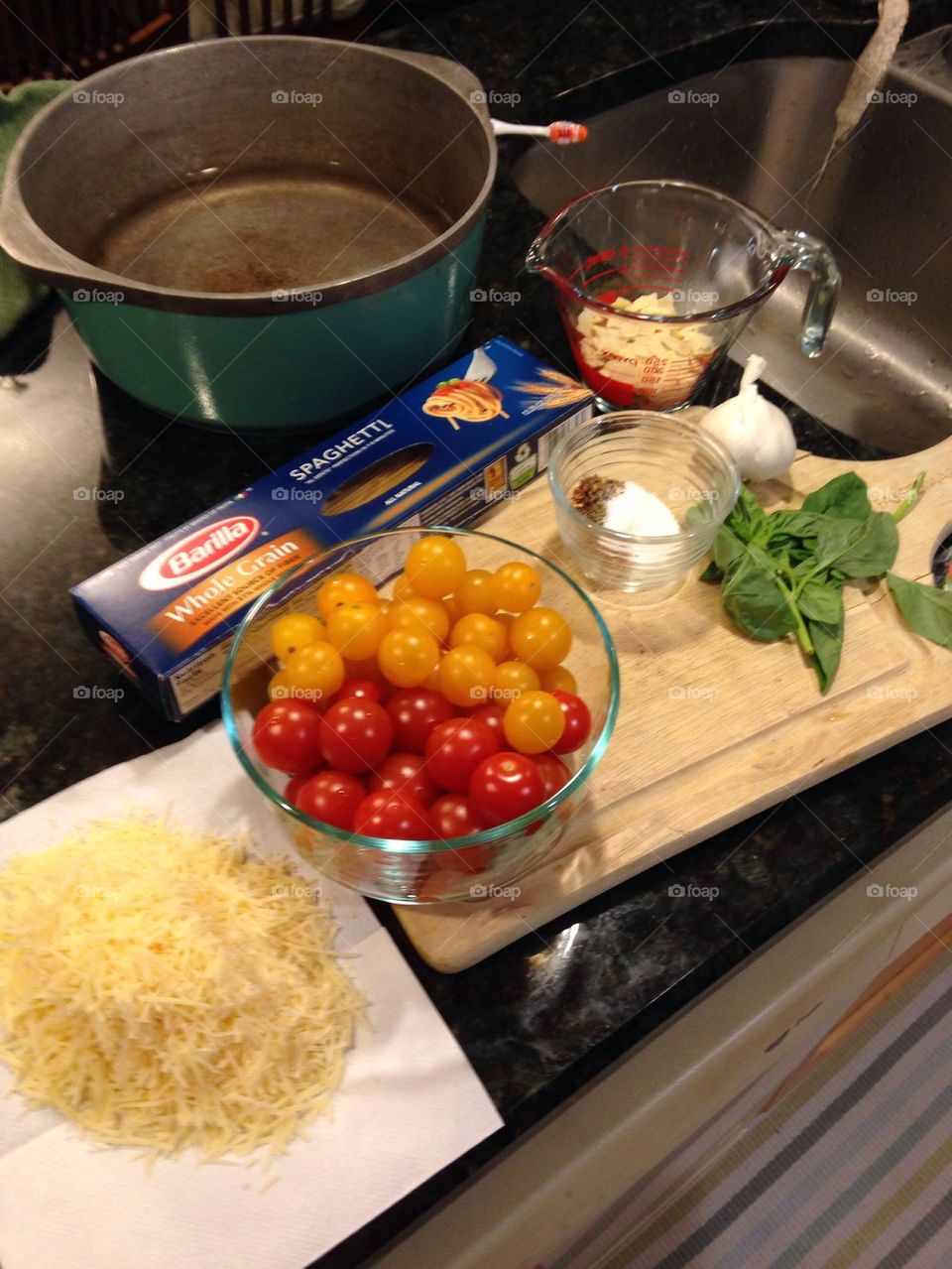 Prep for Cheesy One Pot Pasta