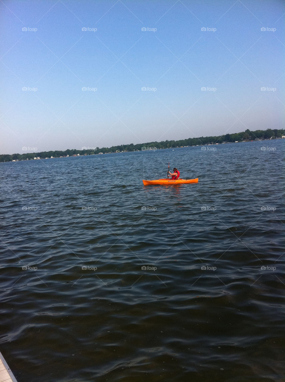 summer water lake kayak by hipcarrie
