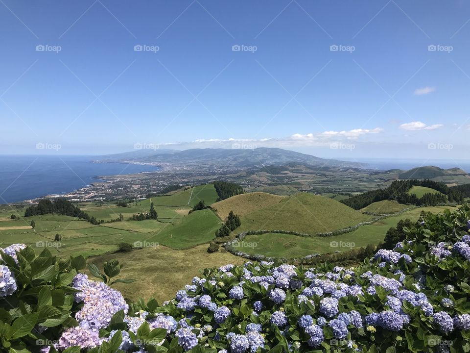 The view over Azores 