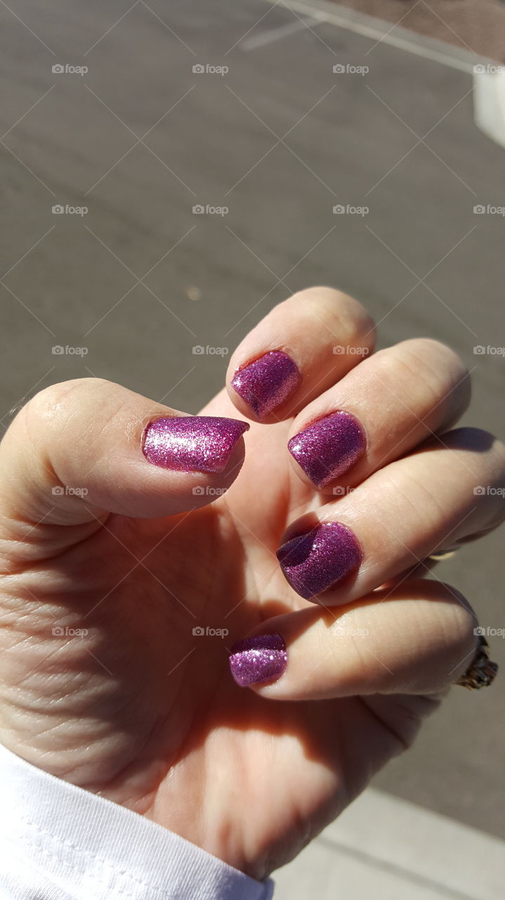 nails in purple