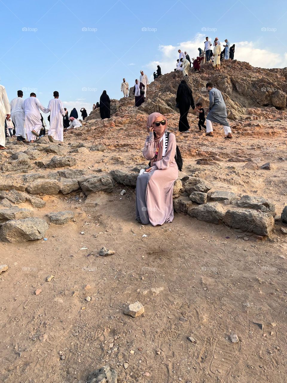 waiting in Jabal Rahmah