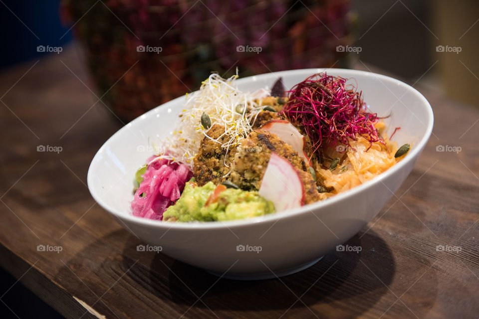 LCHF and raw food served at a restaurant in Malmö Sweden.