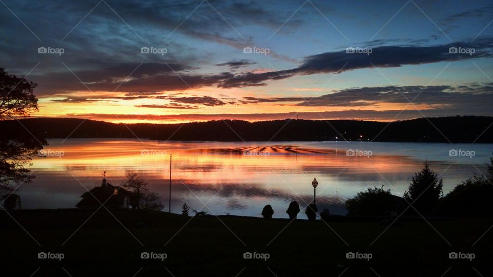 Good Morning. I took this pic of the sunrise overlooking Lake Hopatcong in New Jersey in early November