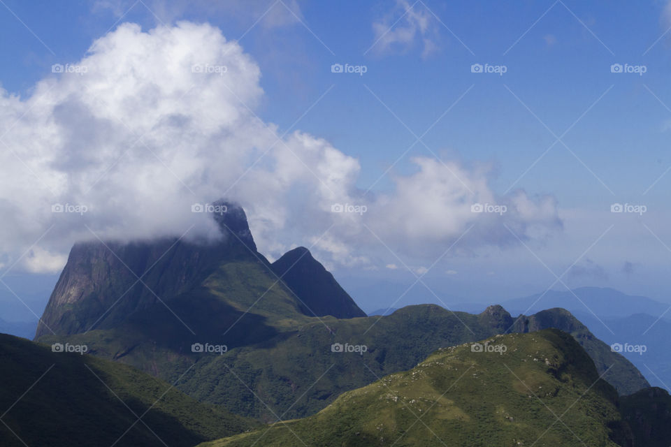 Set of mountains near Curitiba ( Serra Ibitiraquire).