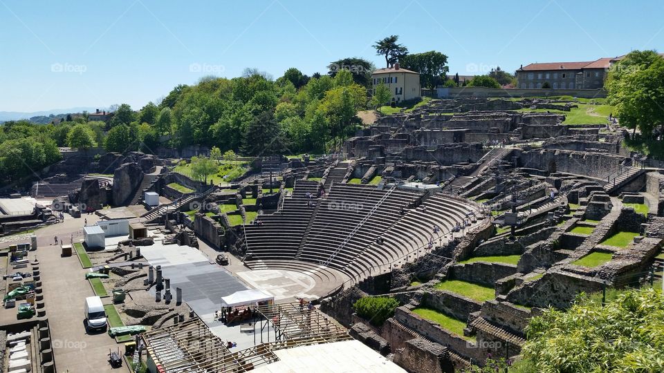 Historical amphitheater in Lyon