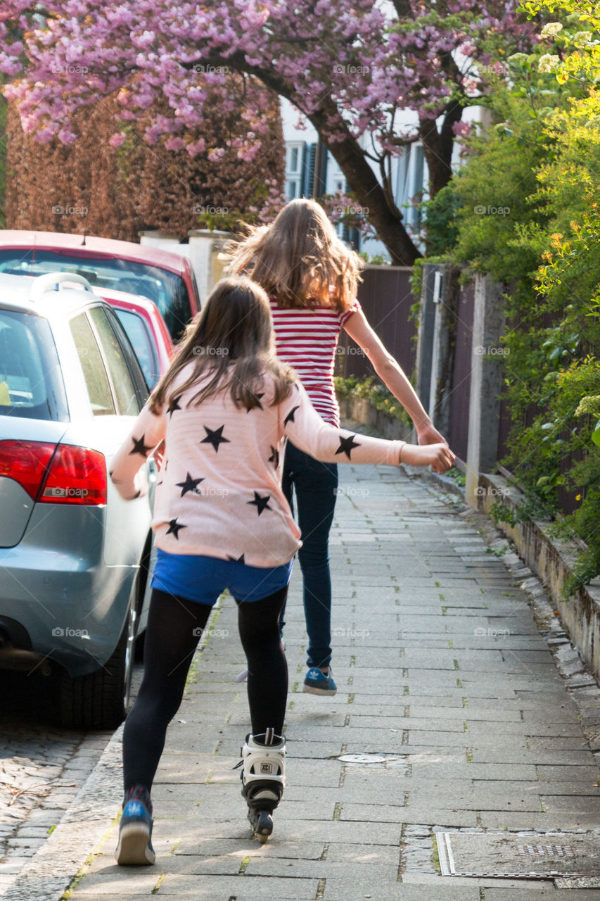 Kids playing outside