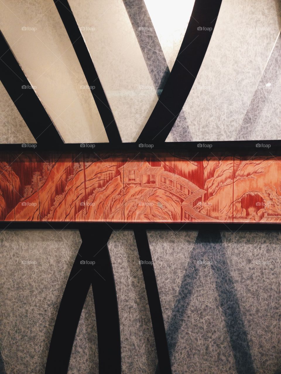 Oriental Walls. Part of an exhibition at the Hong Kong museum of Art