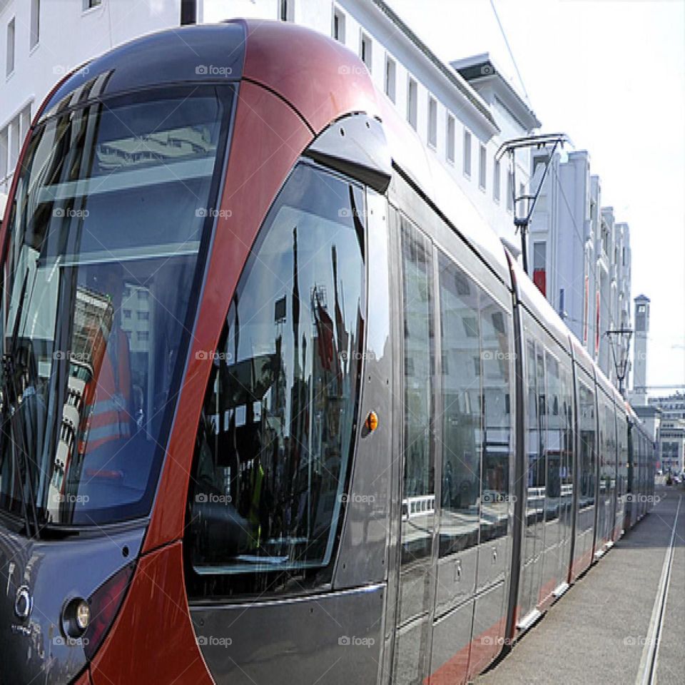 Tramway in tangier city