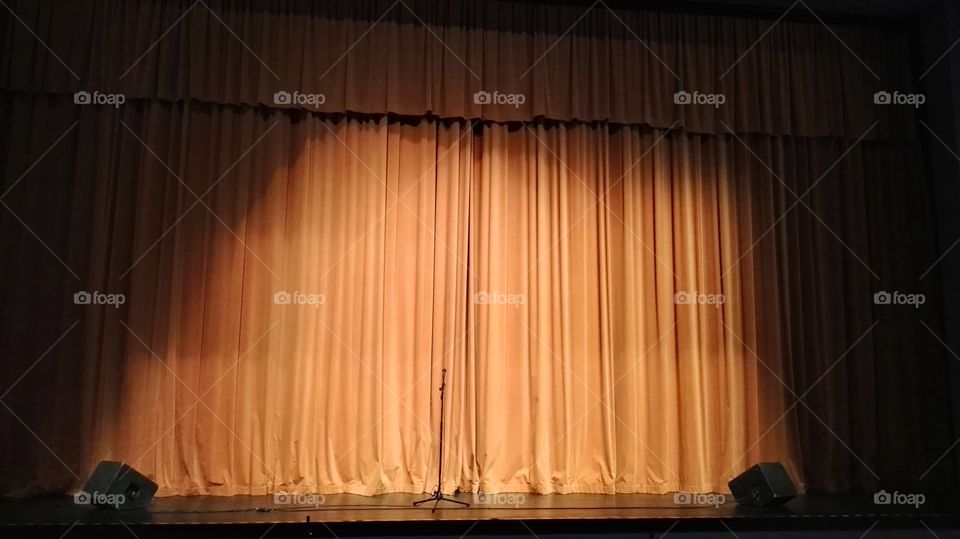 curtain in a theater