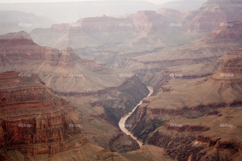 High angle view of colorado river