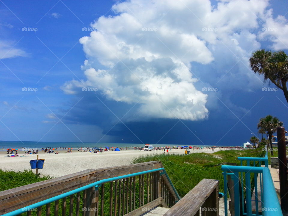 cloud. Daytona beach