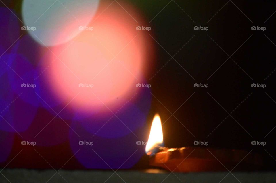 Lamp Diwali Festival Bokeh