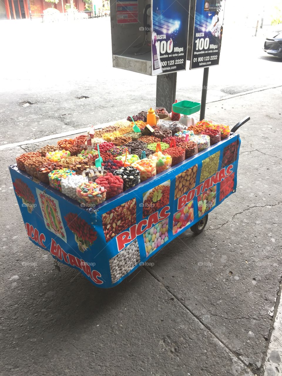 Candy in a cart, Mexico City, Mexico