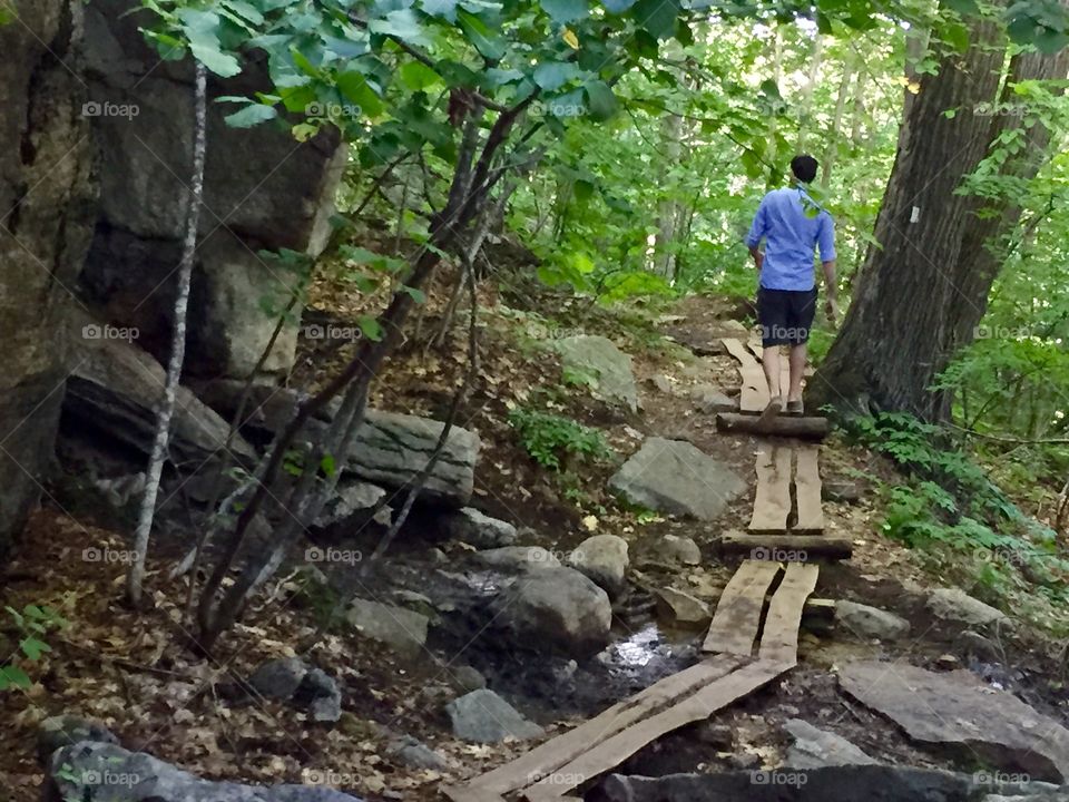Hiking in Sam's Point. . Taken on the ice caves trail at Sam's Point Nature Preserve. 