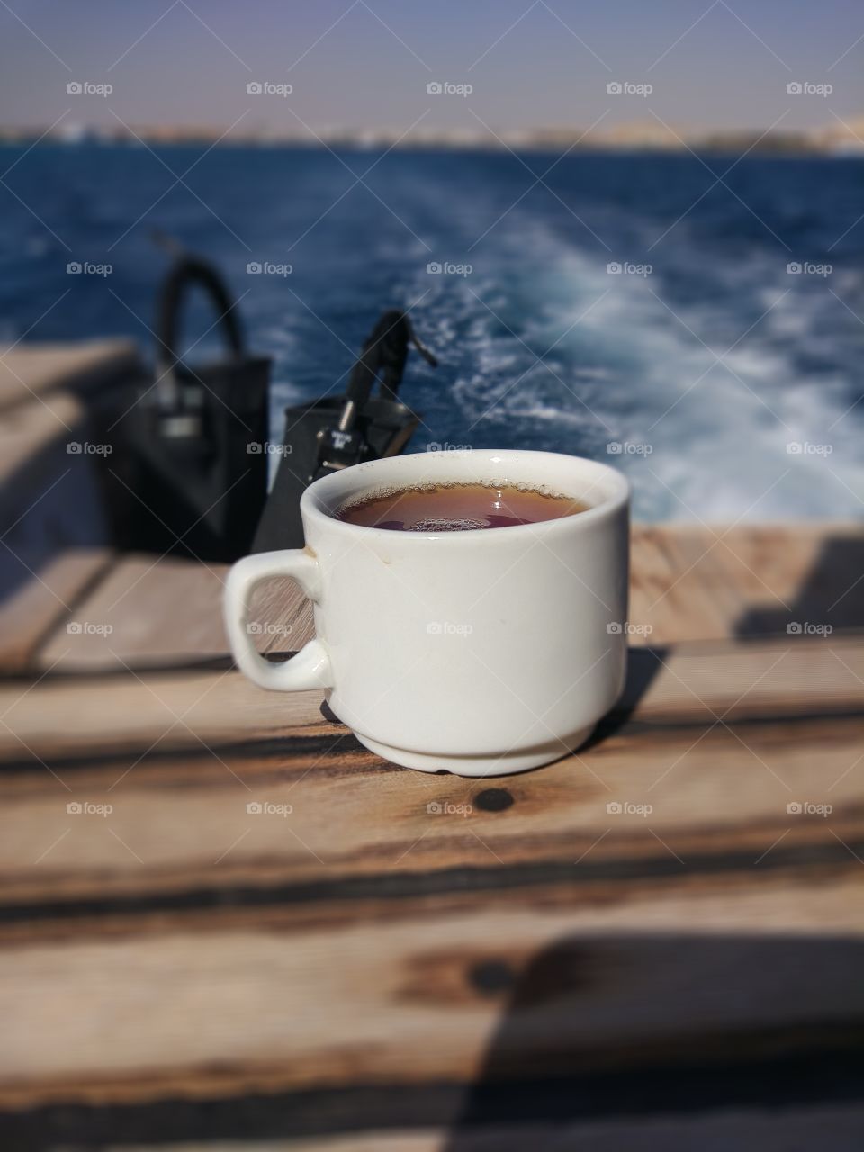 A cup of tea before diving