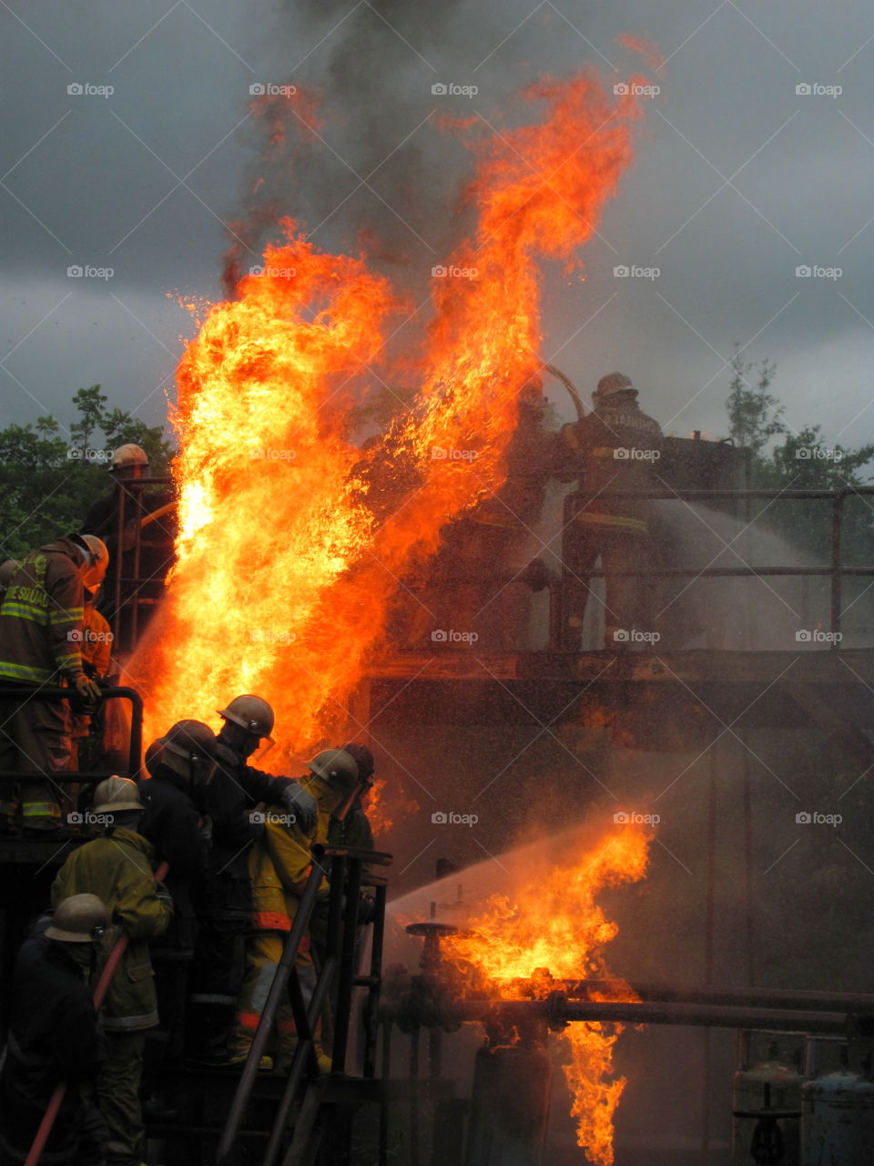 Fireman. Fireman practice on base