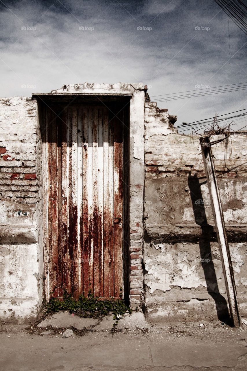 house building door old by feerglas