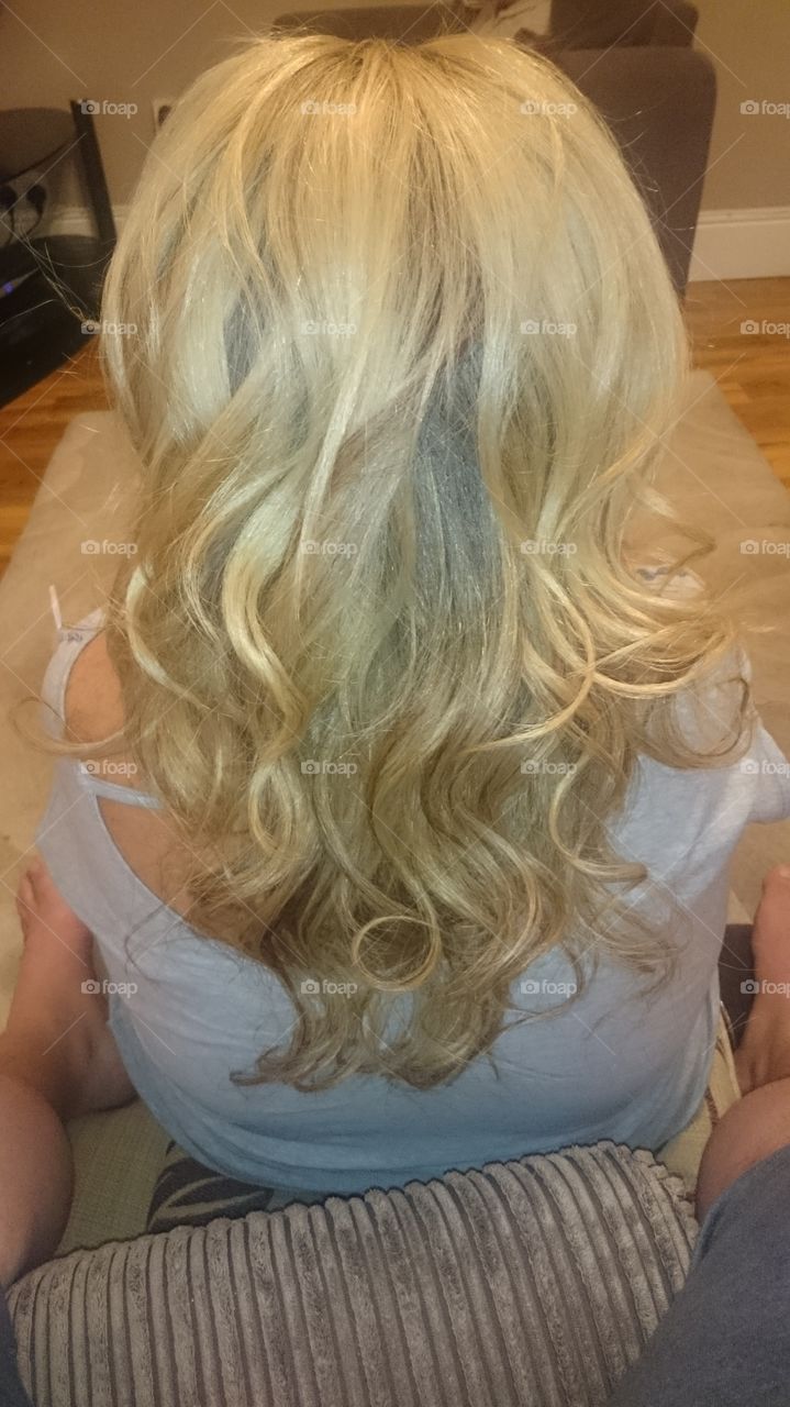 back of my mothers hair i did