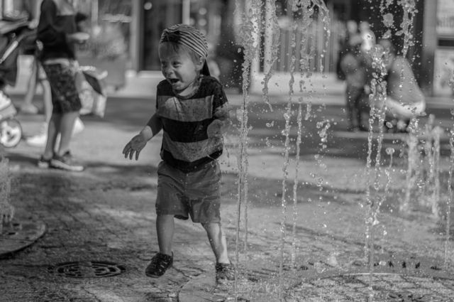 Street fountain.