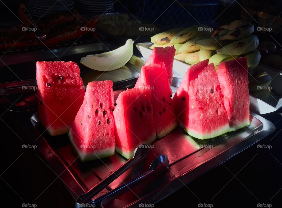 Light on watermelon 