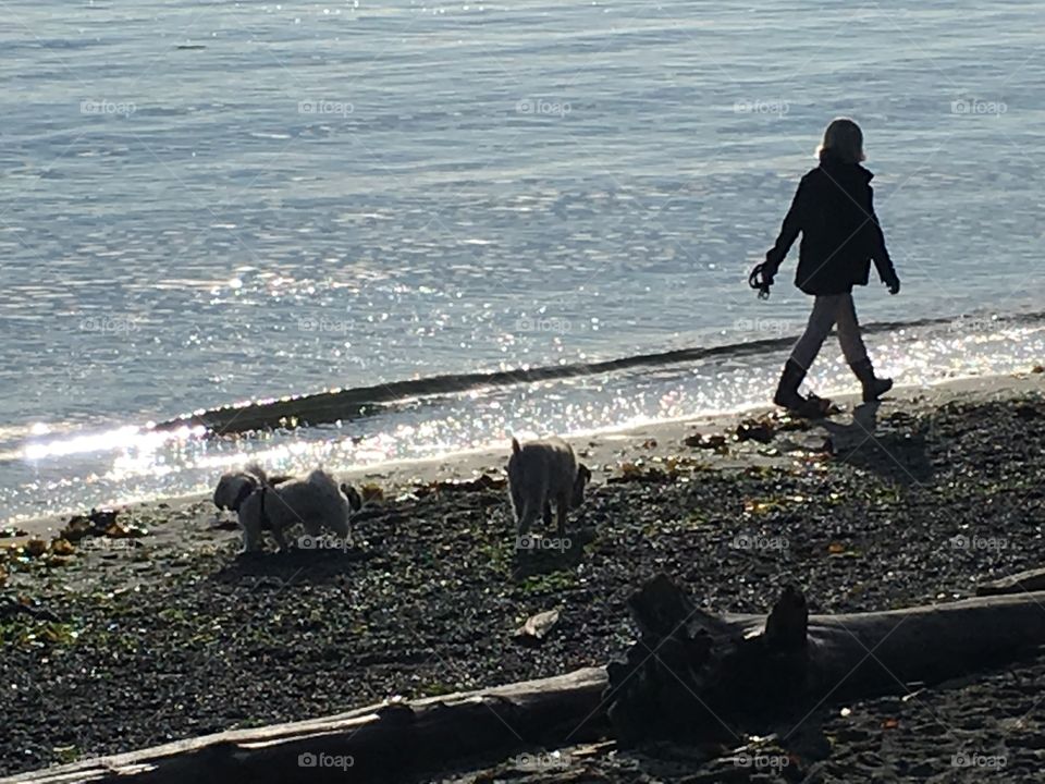 On the beach