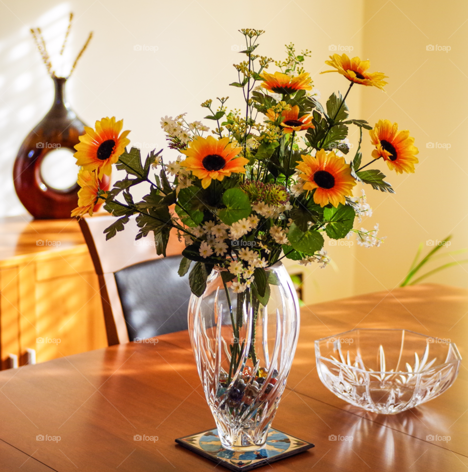 flowers vase crystal bouquet by delvec