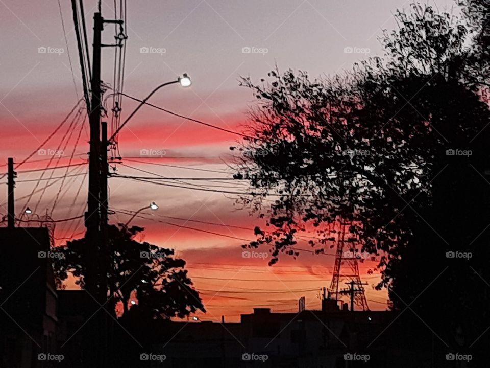 sunset in Uberaba beautiful nature
